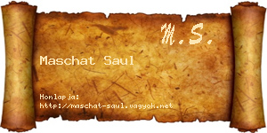 Maschat Saul névjegykártya